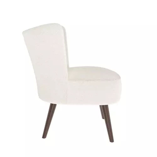 Rendez Vous Déco Fauteuils Fauteuil Blanc Effet Laine Bouclette Et Pieds En Bois D'hévéa 6 Rendez Vous Déco Fauteuils Fauteuil Blanc Effet Laine Bouclette Et Pieds En Bois D'hévéa – Image 6