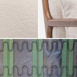 Alice's Garden Fauteuils Fauteuil Bouclettes Pieds Bois D'hévéa Teinté -Chaise Soldes Magasin fauteuil bouclettes pieds bois d hevea teinte 5