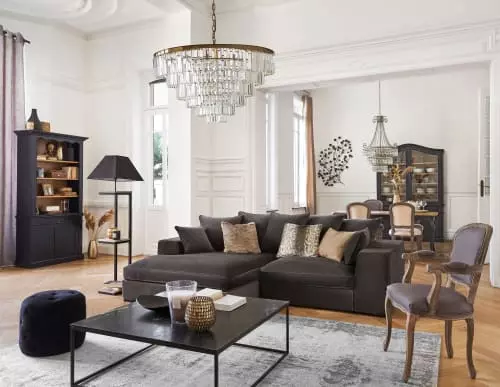 Maisons Du Monde Fauteuils Fauteuil Cabriolet En Lin Taupe 2 Maisons Du Monde Fauteuils Fauteuil Cabriolet En Lin Taupe – Image 2