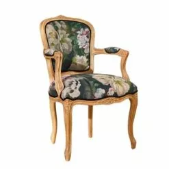 Robin Des Bois Fauteuils Fauteuil Cabriolet Lin Imprimé Fleuri
