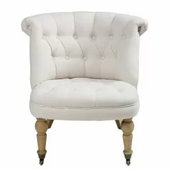 Maisons Du Monde Fauteuils Fauteuil Capitonné Coloris Lin -Chaise Soldes Magasin fauteuil capitonne coloris lin 1000 6 4 166300 2