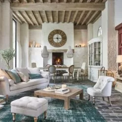 Maisons Du Monde Fauteuils Fauteuil Capitonné En Lin Beige Ficelle -Chaise Soldes Magasin fauteuil capitonne en lin beige ficelle 1000 6 36 219714 5