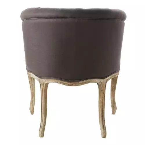 Maisons Du Monde Fauteuils Fauteuil Capitonné En Lin Coloris Taupe Grisé 3 Maisons Du Monde Fauteuils Fauteuil Capitonné En Lin Coloris Taupe Grisé – Image 3