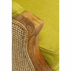 Kare Design Fauteuils Fauteuil Carrosse Vert Et Chêne -Chaise Soldes Magasin fauteuil carrosse vert et chene 2