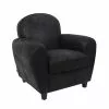 Toilinux Fauteuils Fauteuil Club Confortable De Couleur Noir