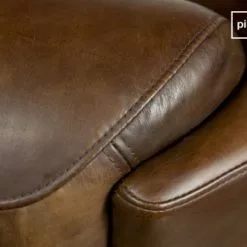 PIB Fauteuils Fauteuil Club En Cuir Marron -Chaise Soldes Magasin fauteuil club en cuir marron 4