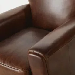 Maisons Du Monde Fauteuils Fauteuil Club En Cuir Marron Effet Vieilli -Chaise Soldes Magasin fauteuil club en cuir marron effet vieilli 1000 16 24 199120 4