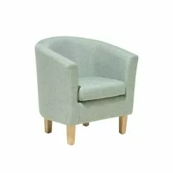 Beliani Fauteuils Fauteuil Club En Tissu Vert Clair -Chaise Soldes Magasin fauteuil club en tissu vert clair 2