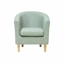 Beliani Fauteuils Fauteuil Club En Tissu Vert Clair -Chaise Soldes Magasin fauteuil club en tissu vert clair 3