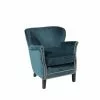 Robin Des Bois Fauteuils Fauteuil Club En Velours Clouté Bleu Paon