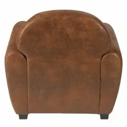 Grenier Alpin Fauteuils Fauteuil Club Vintage Microfibre Marron 8 Grenier Alpin Fauteuils Fauteuil Club Vintage Microfibre Marron -Chaise Soldes Magasin fauteuil club vintage microfibre marron 3
