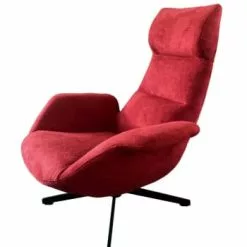 Mathi Design Fauteuils Fauteuil Confortable En Tissu Gris Clair -Chaise Soldes Magasin fauteuil confortable en tissu rouge 1