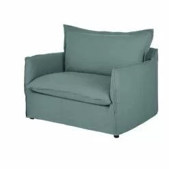 Maisons Du Monde Fauteuils Fauteuil Convertible En Lin Froissé Bleu Céladon -Chaise Soldes Magasin fauteuil convertible en lin froisse bleu celadon 1000 13 6 201480 3