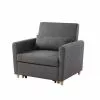 Baita Fauteuils Fauteuil Convertible En Tissu 1 Place Gris