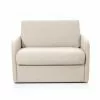 Usinestreet Fauteuils Fauteuil Convertible Express En Tissu Beige - Couchage 70x190