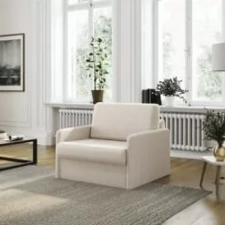 Usinestreet Fauteuils Fauteuil Convertible Express En Tissu Beige - Couchage 70x190 -Chaise Soldes Magasin fauteuil convertible express en tissu beige couchage 70x190 3