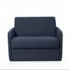 Usinestreet Fauteuils Fauteuil Convertible Express En Tissu Bleu Foncé - Couchage 70x190