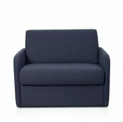 Usinestreet Fauteuils Fauteuil Convertible Express En Tissu Bleu Foncé - Couchage 70x190