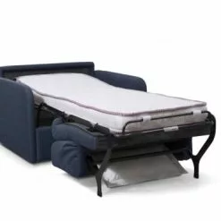 Usinestreet Fauteuils Fauteuil Convertible Express En Tissu Bleu Foncé - Couchage 70x190 -Chaise Soldes Magasin fauteuil convertible express en tissu bleu fonce couchage 70x190 4