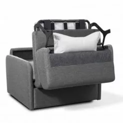 Usinestreet Fauteuils Fauteuil Convertible Express En Tissu Gris Foncé - Couchage 70x190 -Chaise Soldes Magasin fauteuil convertible express en tissu gris fonce couchage 70x190 6