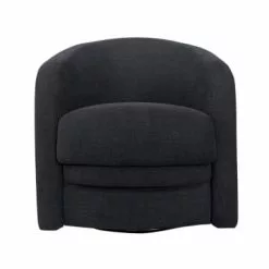 DIVA SALON Fauteuils Fauteuil Crapaud 1 Place En Tissu Bleu Marine