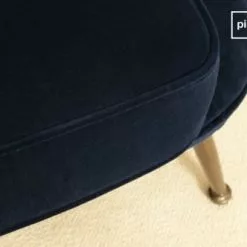 PIB Fauteuils Fauteuil Crapaud En Velours Bleu -Chaise Soldes Magasin fauteuil crapaud en velours bleu 2