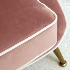 PIB Fauteuils Fauteuil Crapaud En Velours Rose -Chaise Soldes Magasin fauteuil crapaud en velours rose 2