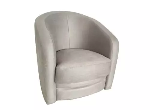DIVA SALON Fauteuils Fauteuil Crapaud Pivotant 1 Place En Tissu Beige Crème 5 DIVA SALON Fauteuils Fauteuil Crapaud Pivotant 1 Place En Tissu Beige Crème – Image 5