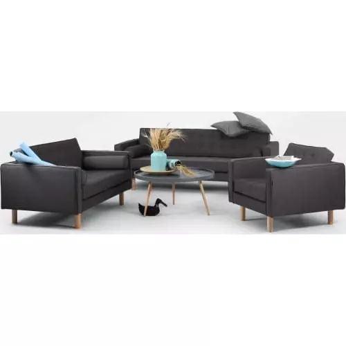 Custom Form Fauteuils Fauteuil Cubique Rembourré En Tissu Couleur Gris Anthracite 2 Custom Form Fauteuils Fauteuil Cubique Rembourré En Tissu Couleur Gris Anthracite – Image 2