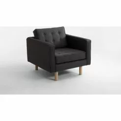 Custom Form Fauteuils Fauteuil Cubique Rembourré En Tissu Couleur Gris Anthracite 8 Custom Form Fauteuils Fauteuil Cubique Rembourré En Tissu Couleur Gris Anthracite -Chaise Soldes Magasin fauteuil cubique rembourre en tissu couleur gris anthracite 2