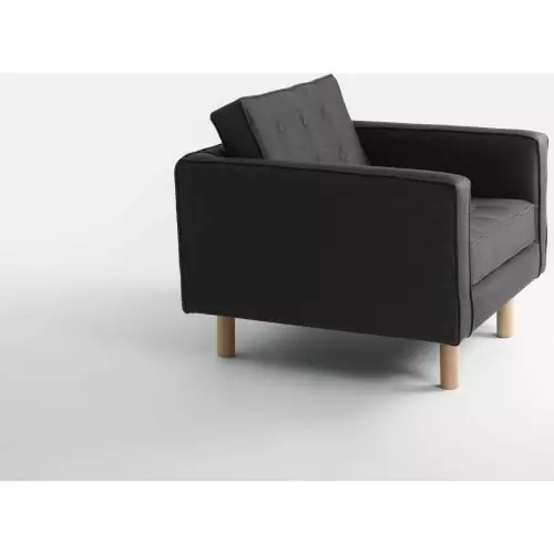 Custom Form Fauteuils Fauteuil Cubique Rembourré En Tissu Couleur Gris Anthracite 4 Custom Form Fauteuils Fauteuil Cubique Rembourré En Tissu Couleur Gris Anthracite – Image 4