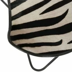 Meubles & Design Fauteuils Fauteuil Cuir Papillon Motifs Zébrés 11 Meubles & Design Fauteuils Fauteuil Cuir Papillon Motifs Zébrés -Chaise Soldes Magasin fauteuil cuir papillon motifs zebres 5