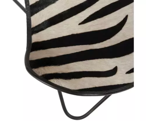 Meubles & Design Fauteuils Fauteuil Cuir Papillon Motifs Zébrés 6 Meubles & Design Fauteuils Fauteuil Cuir Papillon Motifs Zébrés – Image 6