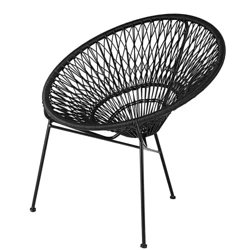 Maisons Du Monde Fauteuils De Jardin Fauteuil De Jardin Empilable En Fil De Résine Et Métal Noir 1 Maisons Du Monde Fauteuils De Jardin Fauteuil De Jardin Empilable En Fil De Résine Et Métal Noir