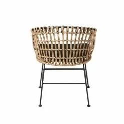 Maisons Du Monde Fauteuils De Jardin Fauteuil De Jardin En Résine Imitation Rotin Et Toile Noire -Chaise Soldes Magasin fauteuil de jardin en resine imitation rotin et toile noire 1000 8 7 187008 5