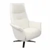 My New Design Fauteuils Fauteuil De Relaxation Manuel Design - Cuir Blanc