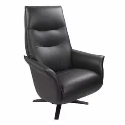 My New Design Fauteuils Fauteuil De Relaxation Manuel Design - Cuir Blanc -Chaise Soldes Magasin fauteuil de relaxation manuel design cuir noir