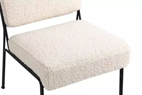 Nordlys Fauteuils Fauteuil De Salon En Métal Et Bouclettes Blanches 5 Nordlys Fauteuils Fauteuil De Salon En Métal Et Bouclettes Blanches – Image 5