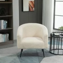 Nordlys Fauteuils Fauteuil De Salon En Métal Et Bouclettes Blanches 8 Nordlys Fauteuils Fauteuil De Salon En Métal Et Bouclettes Blanches -Chaise Soldes Magasin fauteuil de salon en metal et bouclettes blanches 2