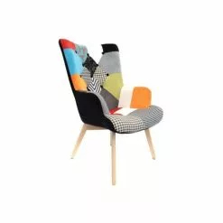 The Home Deco Factory Fauteuils Fauteuil Design Coloré Patchwork