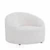 Drawer Fauteuils Fauteuil Design En Bouclette Ivoire