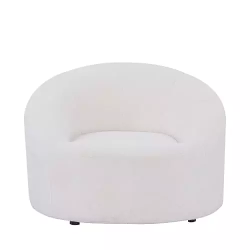 Drawer Fauteuils Fauteuil Design En Bouclette Ivoire 3 Drawer Fauteuils Fauteuil Design En Bouclette Ivoire – Image 3