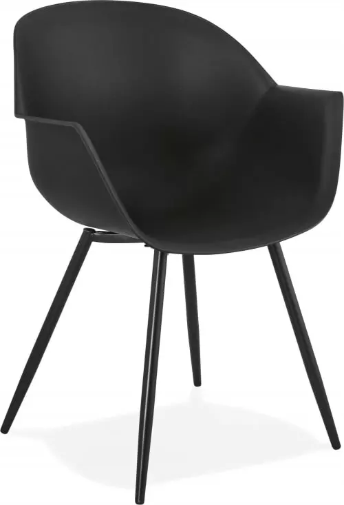 Kokoon Design Fauteuils Fauteuil Design En Résine Noir Avec Accoudoirs 1 Kokoon Design Fauteuils Fauteuil Design En Résine Noir Avec Accoudoirs