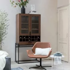 Zuiver Fauteuils Fauteuil Design En Simili Cuir Noir -Chaise Soldes Magasin fauteuil design en simili cuir noir 5