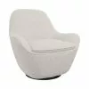 Drawer Fauteuils Fauteuil Design En Tissu Bouclette Beige