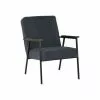 Woood Fauteuils Fauteuil Design Scandinave Accoudoirs Bois Bleu Ocean