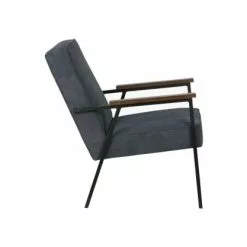 Woood Fauteuils Fauteuil Design Scandinave Accoudoirs Bois Bleu Ocean -Chaise Soldes Magasin fauteuil design scandinave accoudoirs bois bleu ocean 2