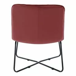Moloo Fauteuils Fauteuil Design Velours Lie De Vin Pieds Métal Noir -Chaise Soldes Magasin fauteuil design velours lie de vin pieds metal noir 2