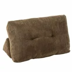 Meubles & Design Fauteuils Fauteuil Douillet En Velours Côtelé Marron -Chaise Soldes Magasin fauteuil douillet en velours cotele marron 5