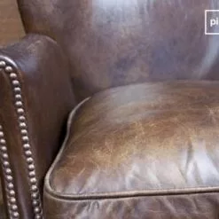 PIB Fauteuils Fauteuil Du Professeur En Cuir Marron -Chaise Soldes Magasin fauteuil du professeur en cuir marron 2